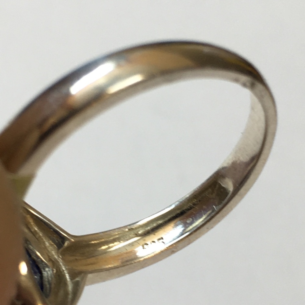 Sterling Silver Setting with Lapis Stone - Picture 4 of 4